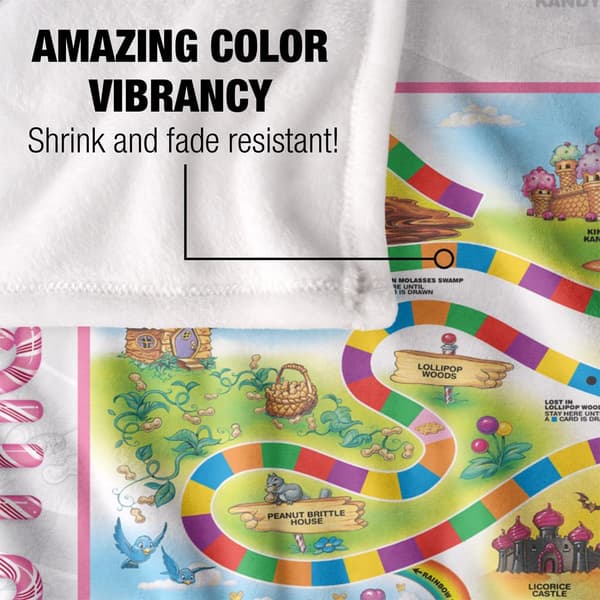 Candy Land Game Scene Blanket
