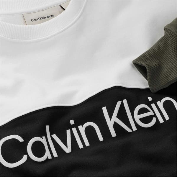 Calvin Klein Sweatshirt med farveblok til børn/børn