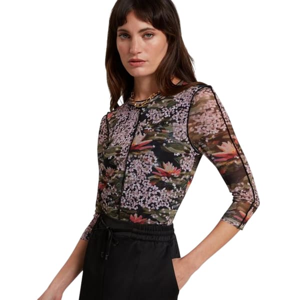 Ted Baker Dam/Dam Tryckt Mesh Slim T-shirt