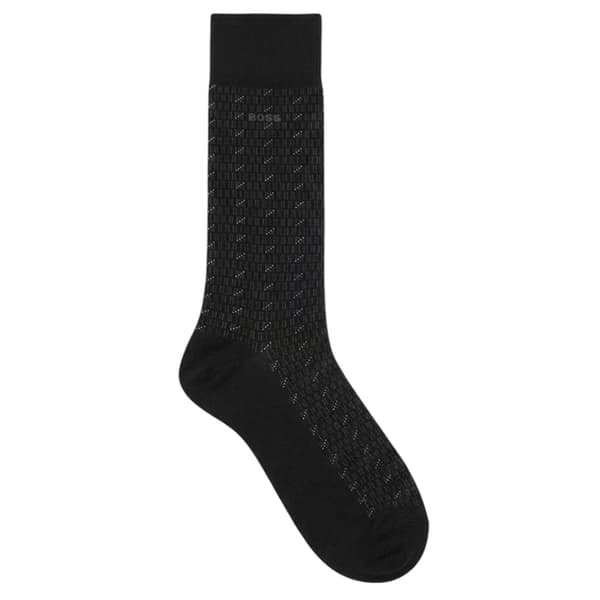 Boss Mens Patterned Crew Socks (Pack of 2)