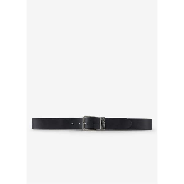 Armani Exchange Herrbälte i läder med logotyp