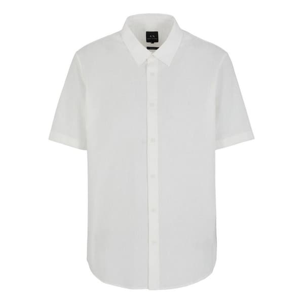 Armani Exchange Herrskjorta med spetsig krage, normal passform