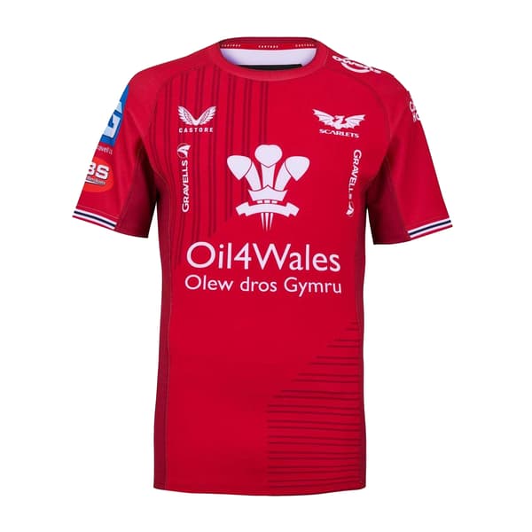 Castore Herr Scarlets Retro Rugbytröja