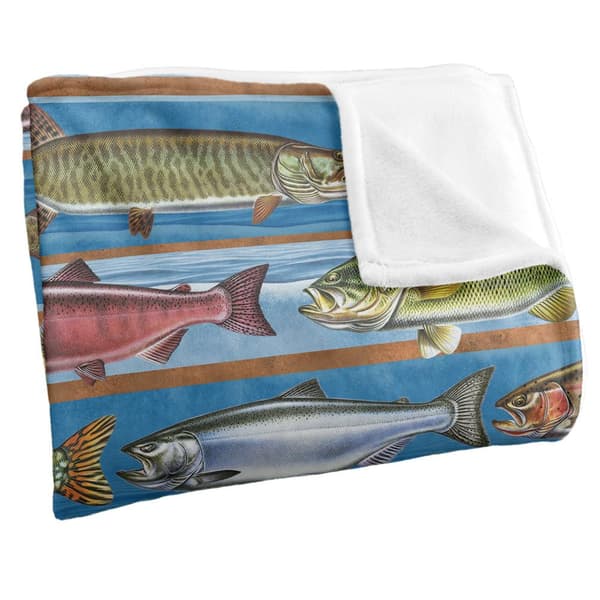 JQ Licensing Silky Patterned Fishing Supersoft Peitto