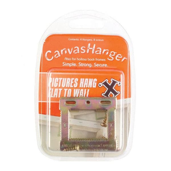 X Canvas Hangers Brass Plated 4pk