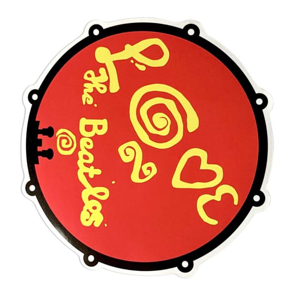 The Beatles Love Drum Sticker