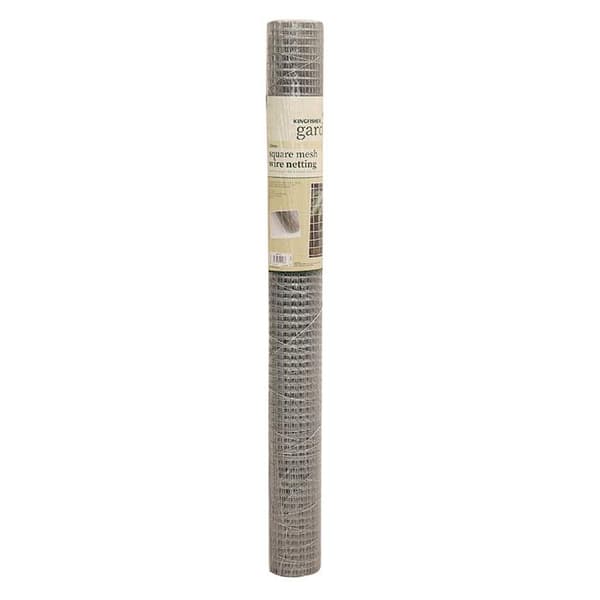 Kingfisher 13mm Square Mesh Wire Netting 4m x 90cm