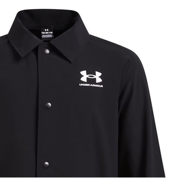 Under Armour Boys Woven Snap-Front Coach Jacket