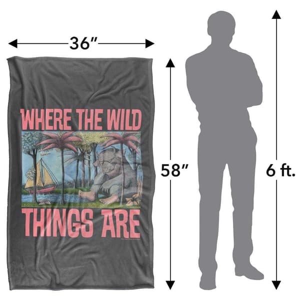 Where The Wild Things Are Silky Throw