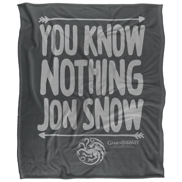 Game Of Thrones You Know Nothing Blanket
