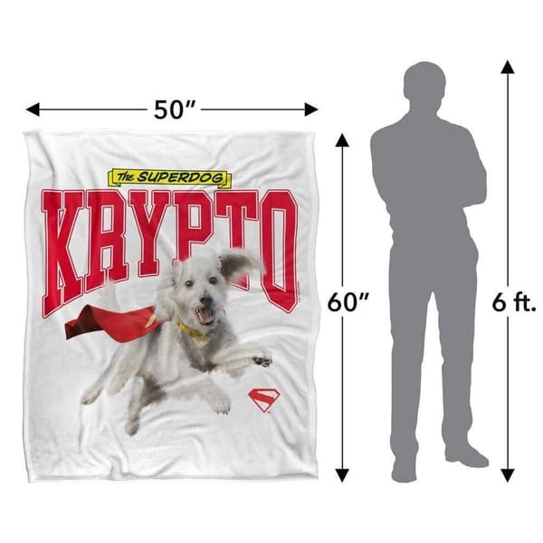 Superman Krypto 2025 College Soft Touch Blanket