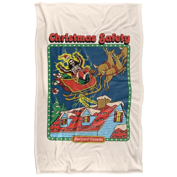Steven Rhodes Christmas Safety Soft Touch Blanket
