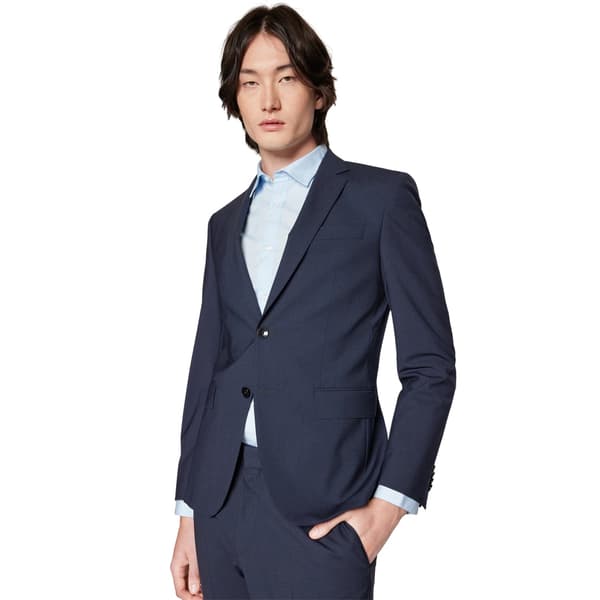 Boss Mens Lapel Collar Suit Jacket