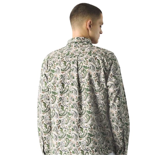 Pretty Green Herr Paisley Regular Button-Down Skjorta