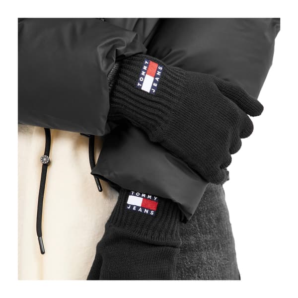 Tommy Jeans Dam/Dam Stickade Flagga Logotyp Vinterhandskar