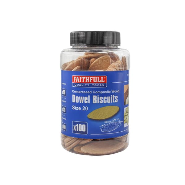 Faithfull Wood Dowel Biscuits