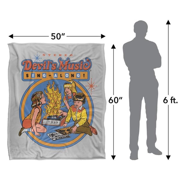 Steven Rhodes Devils Music Singalong Soft Touch Blanket
