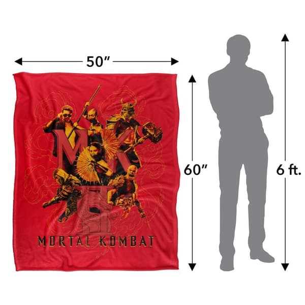 Mortal Kombat Fighters Cloud Soft Touch Blanket
