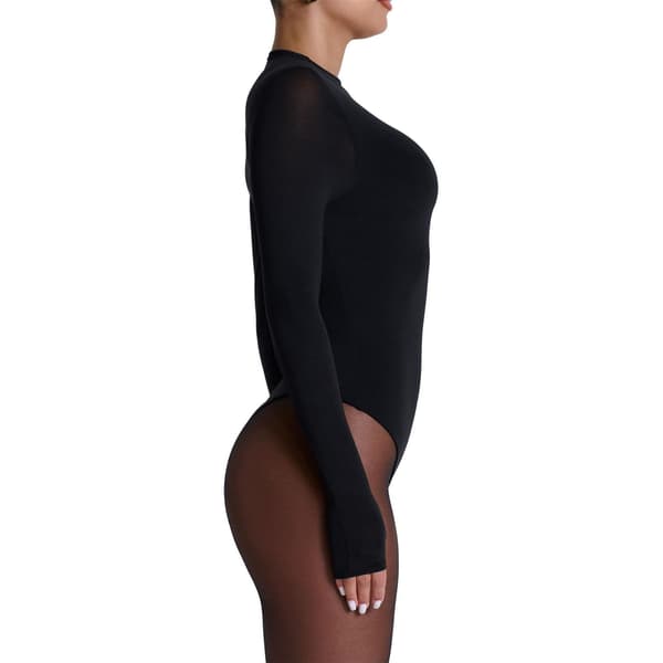 Naked Wardrobe Dam Mock Neck Bodysuit