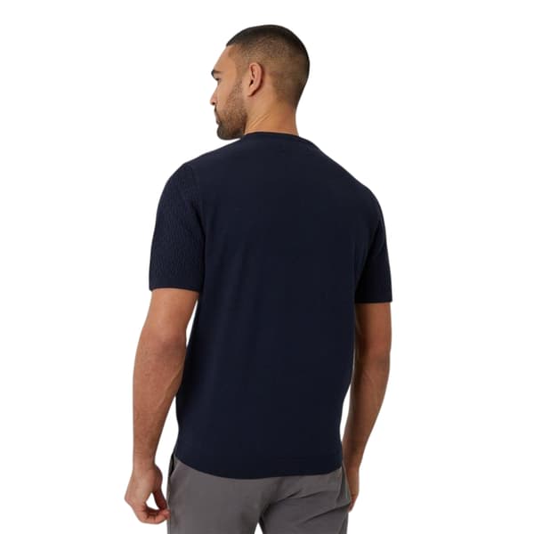 Threadbare Herrar Texturerad Ribbstickad Normal T-shirt