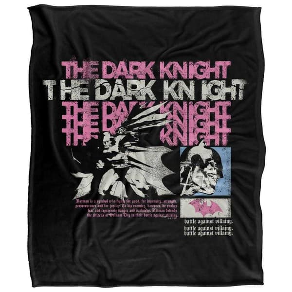 Batman: The Dark Knight Panels Soft Touch Blanket