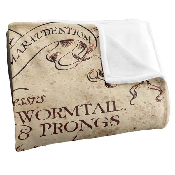 Harry Potter Marauders Map Blanket