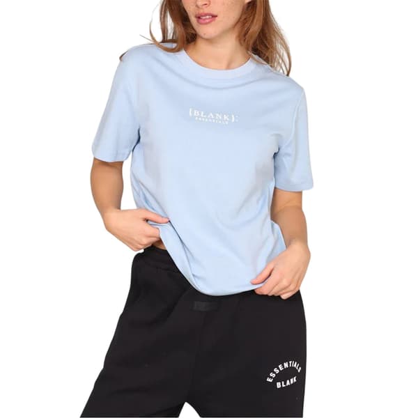 Blank Essentials T-shirt med logotyp för damer