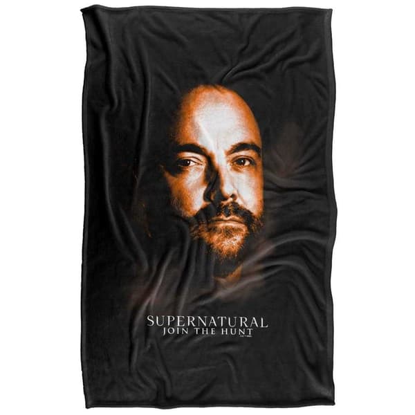 Supernatural Crowley Portrait Soft Touch Blanket