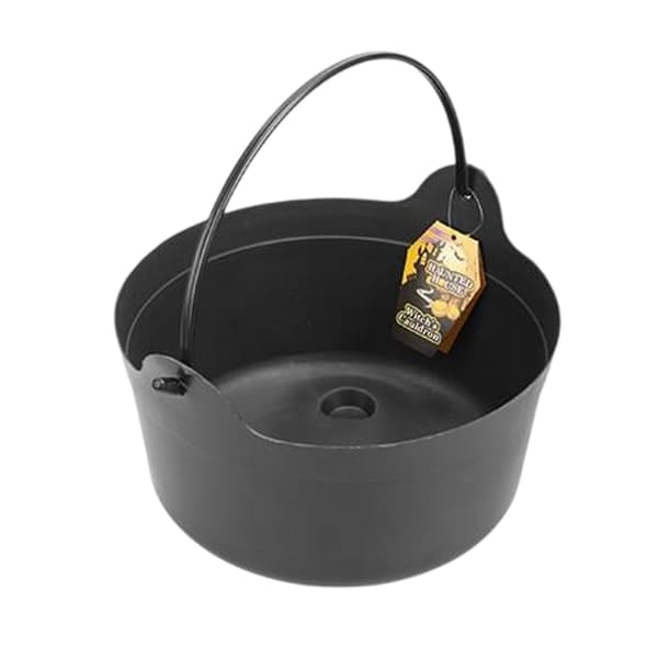 Haunted House Plastic Witch Cauldron