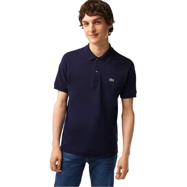 Lacoste Klassisk Kortärmad Pikétröja för Herr