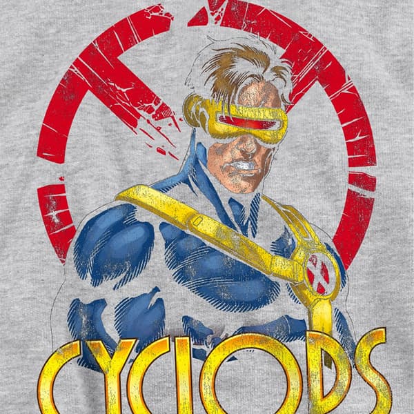 X-Men Barn/Kids Cyclops Logo Heather Pull Over Hoodie