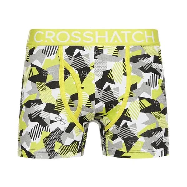 Crosshatch Herr Crystaline Geometriska Boxershorts (3-pack)