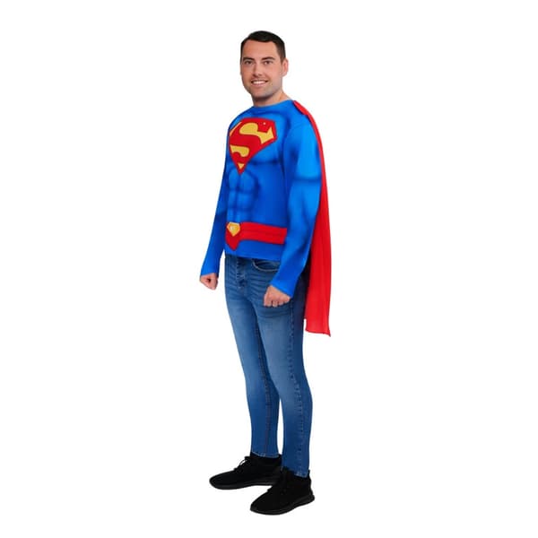 Superman Logotyp Kostymtopp för Herr