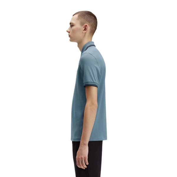 Fred Perry Pikétröja med dubbla ränder för män