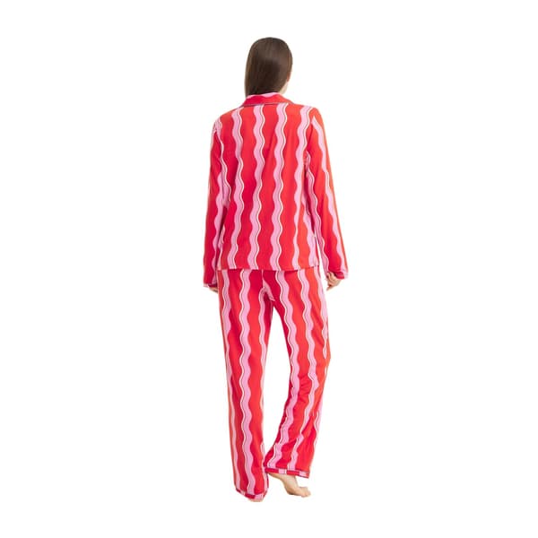 Urban Threads Dam/Kvinnor Squiggle Lång Pyjamas Set