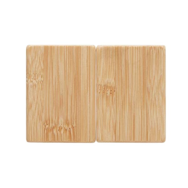 MidOcean Both Bamboo Salt and Pepper Shakers