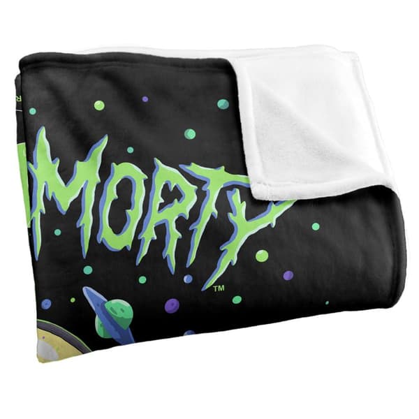 Rick And Morty Drunk Rick Ship Soft Touch Blanket