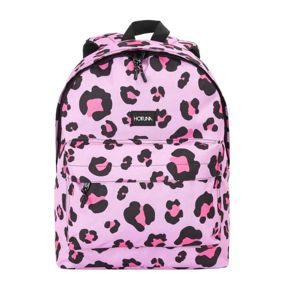 Hot Tuna Campus Leopard Print Polyester School Backpack