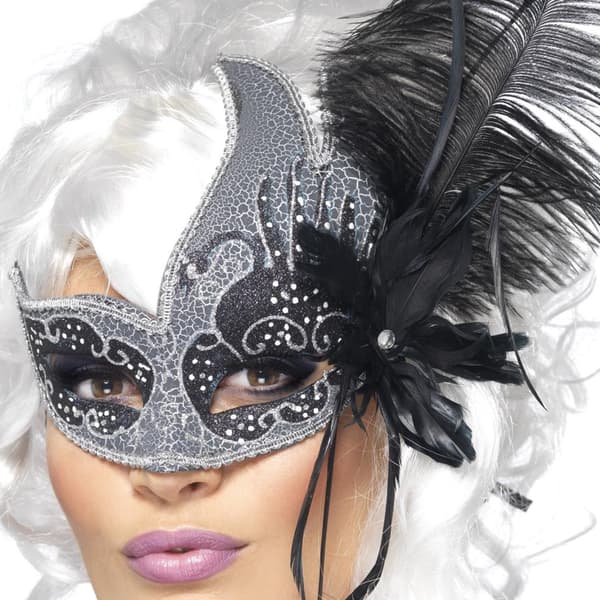 Smiffys Dark Angel Masquerade Eye Mask