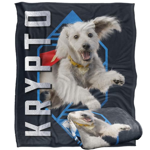 Superman Silky Diamond Krypto Supersoft Blanket