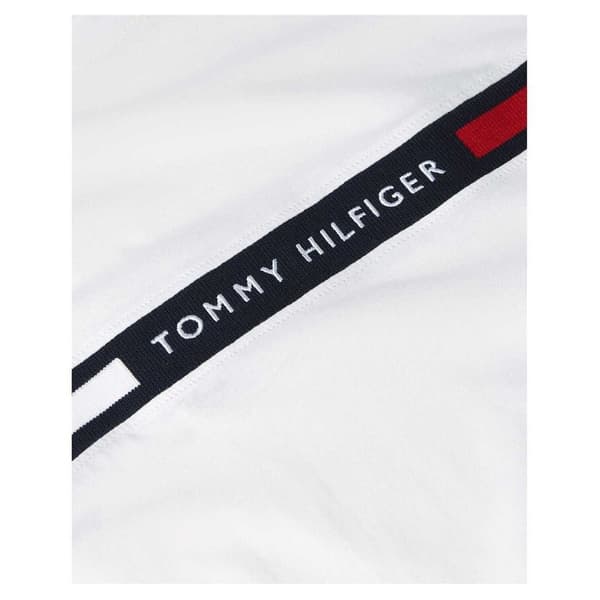 Tommy Hilfiger Herr Panel Bomull Märkt Tejp Regular T-Shirt