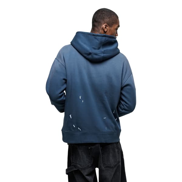 Good For Nothing Herr Abrade Fade Splatter Pull Over Oversized Hoodie