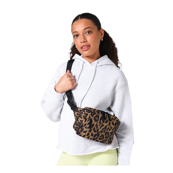 Bagbase Leopard Print Crossbody Bag