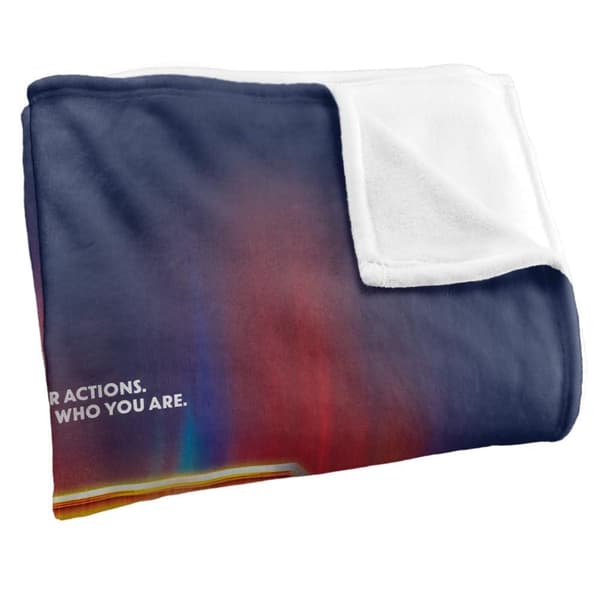 Superman 2025 Glowing Shield Choices Soft Touch Blanket