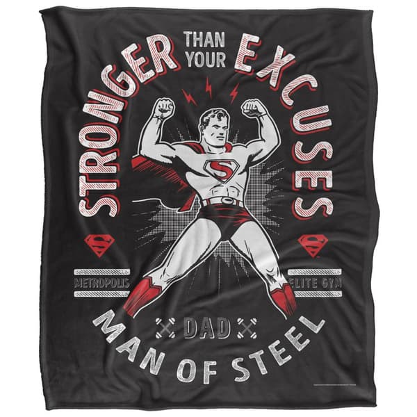 Superman Stronger Than Excuses Blanket