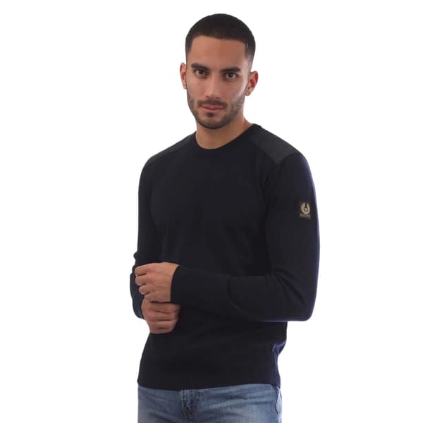Belstaff Herr Tröja i Ull Regular