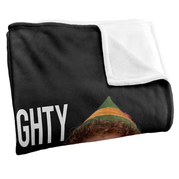Elf Buddy Not Naughty Not Nice Soft Touch Blanket