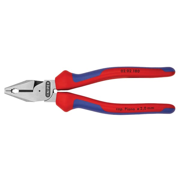 Knipex 02 02 Series High Leverage Combination Pliers, Multi-component Grip