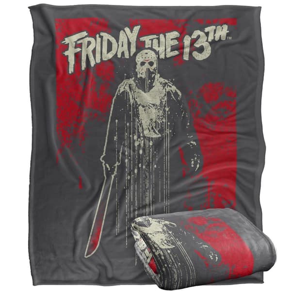 Friday The 13th Drip Jason Voorhees Blanket