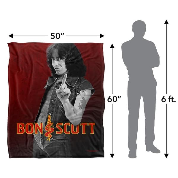 Bon Scott Silky Logo Supersoft-peitto